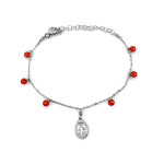 srebrna bransoletka gładka