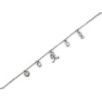 srebrna bransoletka gładka