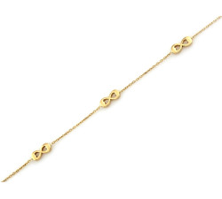 srebrna bransoletka gładka