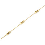 srebrna bransoletka gładka