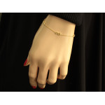 srebrna bransoletka bez zdobienia