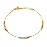 srebrna bransoletka gładka