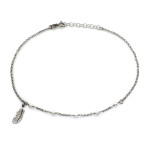 srebrna bransoletka bez zdobienia