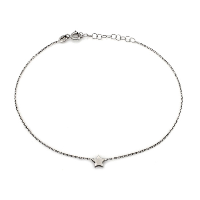 srebrna bransoletka gładka