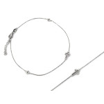 srebrna bransoletka bez kamieni