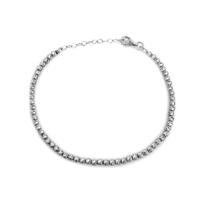 srebrna bransoletka gładka