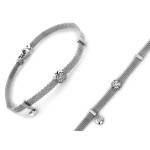 srebrna bransoletka ze srebra bez kamieni