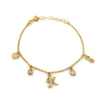 srebrna bransoletka bez kamieni