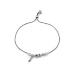 srebrna bransoletka bez zdobienia