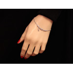 srebrna bransoletka bez kamienia