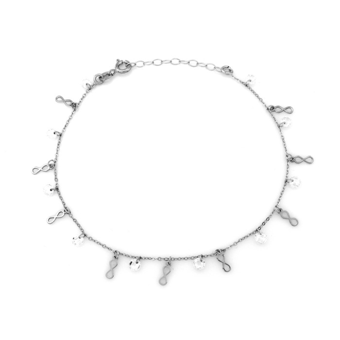 srebrna bransoletka bez zdobienia