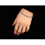 srebrna bransoletka bez kamieni