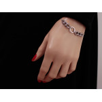 srebrna bransoletka bez kamienia