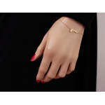 srebrna bransoletka gładka