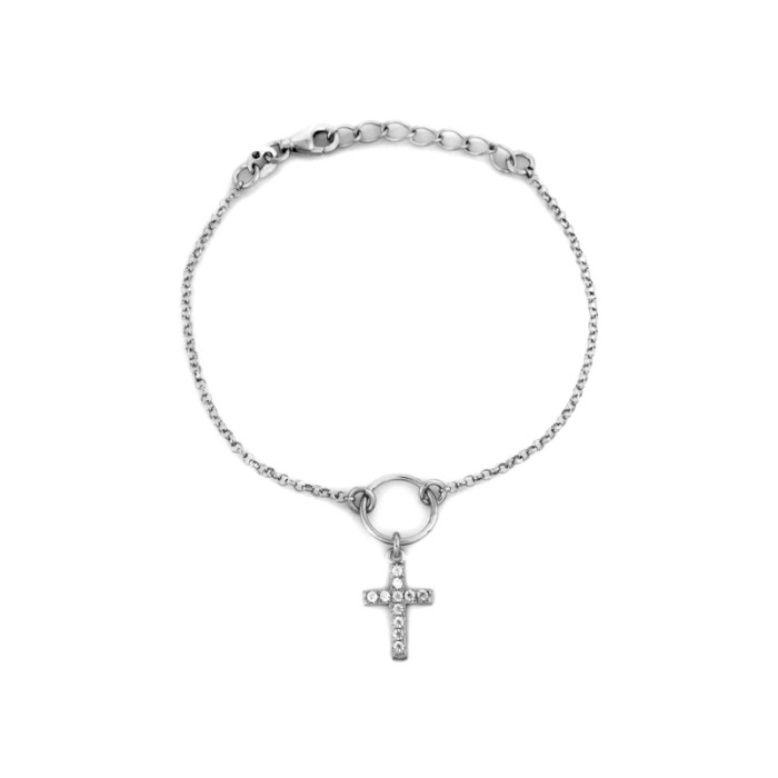 srebrna bransoletka gładka