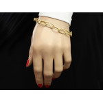 srebrna bransoletka bez zdobienia