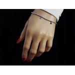 srebrna bransoletka bez kamieni