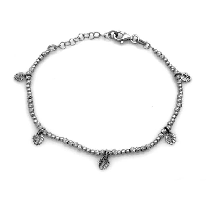 srebrna bransoletka gładka