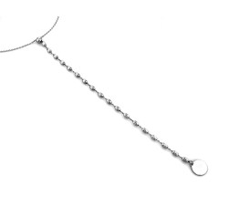Srebrny naszyjnik 925 krawatka z długim wąskim wisiorkiem