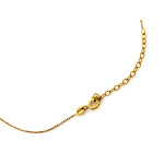 Naszyjnik z pozłacanego srebra 925 z dużym  wisiorem z łańcuszkami