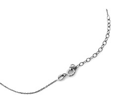 Srebrny naszyjnik damski 925 na elegancko z dużym wisiorem z łańcuszkami