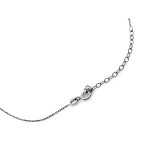 Srebrny naszyjnik damski 925 na elegancko z dużym wisiorem z łańcuszkami