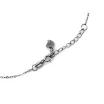 Naszyjnik damski srebrny 925 subtelny łańcuszek z zawieszką z cyrkoniami