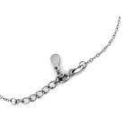 Naszyjnik ze srebra 925 damski z subtelną zawieszką z białymi cyrkoniami