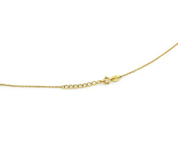 Srebrny naszyjnik damski pozłacany ze znakami nieskończoności i sercami