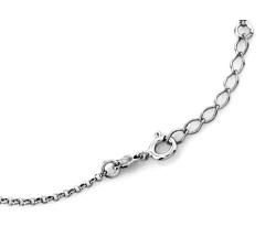 Naszyjnik damski ze srebra 925 subtelny łańcuszek z zawieszkami krzyżyki i serca