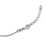 Naszyjnik damski ze srebra 925 subtelny łańcuszek z zawieszkami krzyżyki i serca