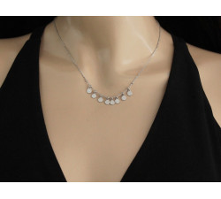 Naszyjnik ze srebra 925 z okrągłymi zawieszkami