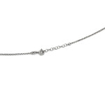 Srebrny naszyjnik 925 z zawieszką w kształcie litery A nieskończoności oraz serca