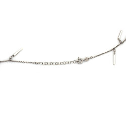 Naszyjnik srebrny 925 z kulkami oraz prostokątnymi zawieszkami doskonały na upominek