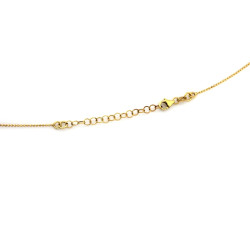 Srebrny pozłacany naszyjnik 925 z elegancką zawieszką