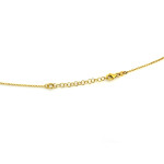 Pozłacany srebrny naszyjnik 925 ze skręcanym wisiorkiem