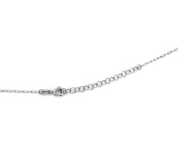 Modny naszyjnik srebrny z dużą literą N stylowa celebrytka 925