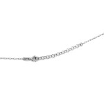 Modny naszyjnik srebrny z dużą literą P stylowa celebrytka 925