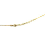 Srebrny pozłacany naszyjnik 925 z dużą literą D nowoczesny wzór celebrytka