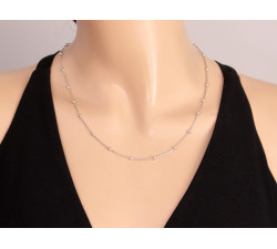 Naszyjnik ze srebra 925 z kuleczkami na prezent