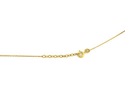 Srebrny naszyjnik pozłacany 925 krawatka z krzyżykiem