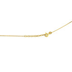 Srebrny naszyjnik pozłacany 925 krawatka z krzyżykiem