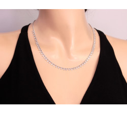 Naszyjnik ze srebra 925 zdobiony cyrkoniami