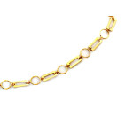 Łańcuch naszyjnik 925 srebrny uniwersalny pozłacany ze składanych modnych elementów