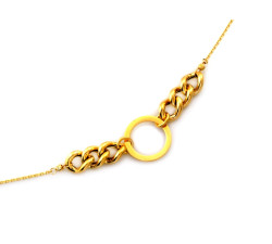 Naszyjnik kobiecy srebrny 925 pozłacany subtelny i efektowny oryginalny design