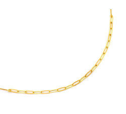 Naszyjnik 925 srebrny elegancki pozłacany subtelny i wygodny z dużymi modnymi ogniwami