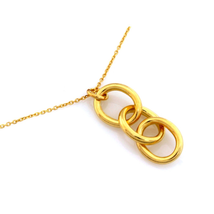 Srebrny naszyjnik 925 pozłacany i oryginalny design z modnym wisiorkiem