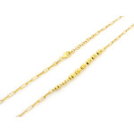 Naszyjnik pozłacany srebrny 925 z kulkami na prezent dla niej