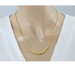 Naszyjnik pozłacany srebrny 925 z kulkami na prezent dla niej