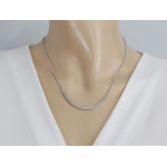 Naszyjnik srebrny 925 łańcuszek gruby lisi ogon elegancki wzór na prezent